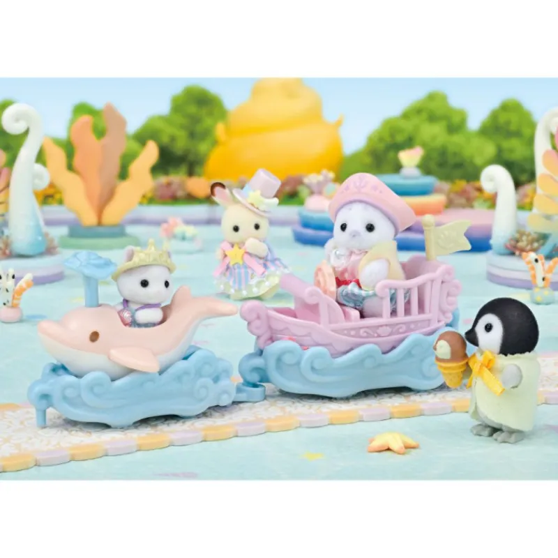Sylvanian families Puffy Foca y Cara Latte Surcan las Olas> Figuras Acción