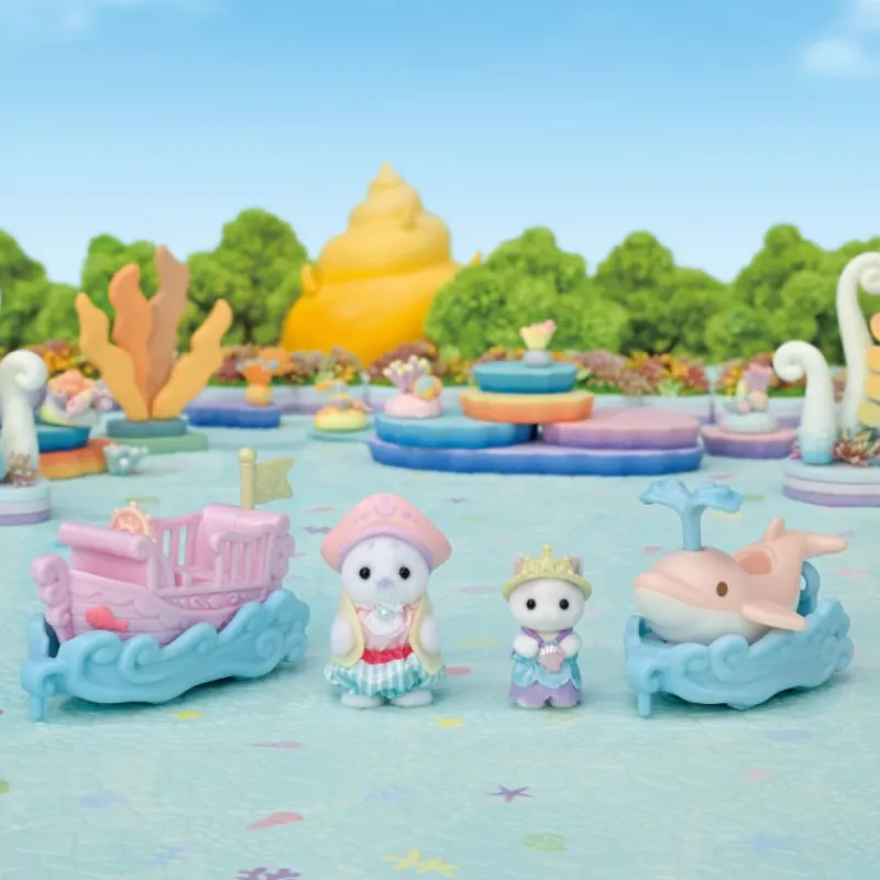 Sylvanian families Puffy Foca y Cara Latte Surcan las Olas> Figuras Acción
