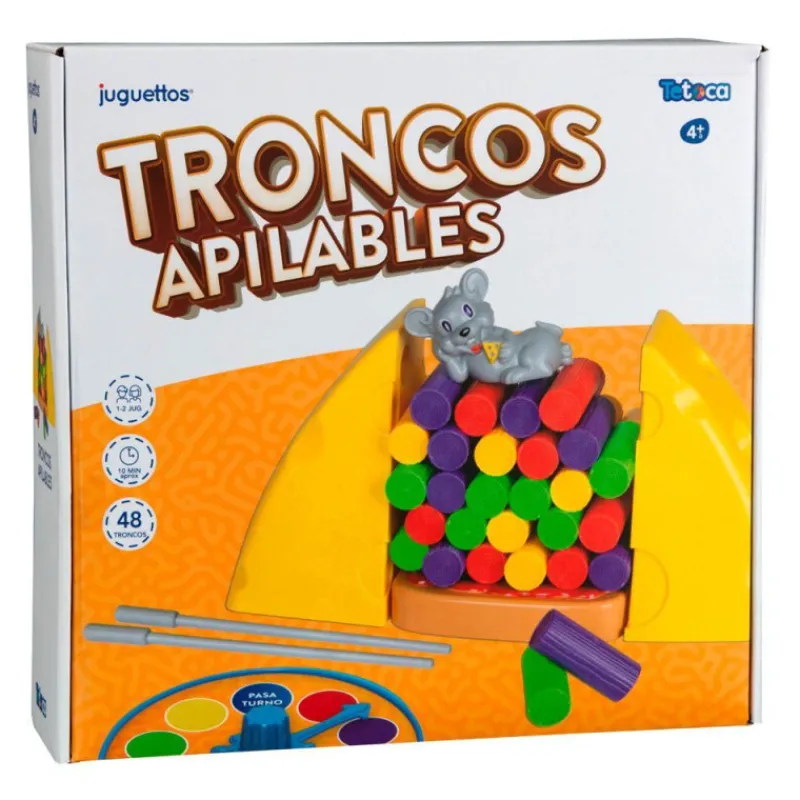 Tetoca Ratón Troncos Apilables> Juegos De Mesa