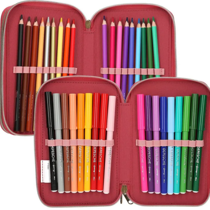 Topmodel Estuche Triple Leoheart> Vuelta Al Cole