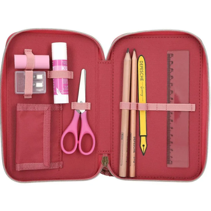 Topmodel Estuche Triple Leoheart> Vuelta Al Cole