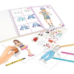 Topmodel Set con Libro para Colorear> Creativos