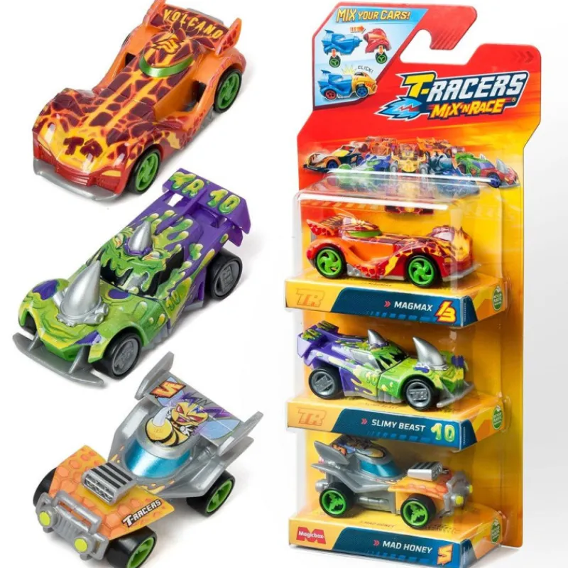 T-racers Mix N Race Pack 3 Varios Modelos> Figuras Acción