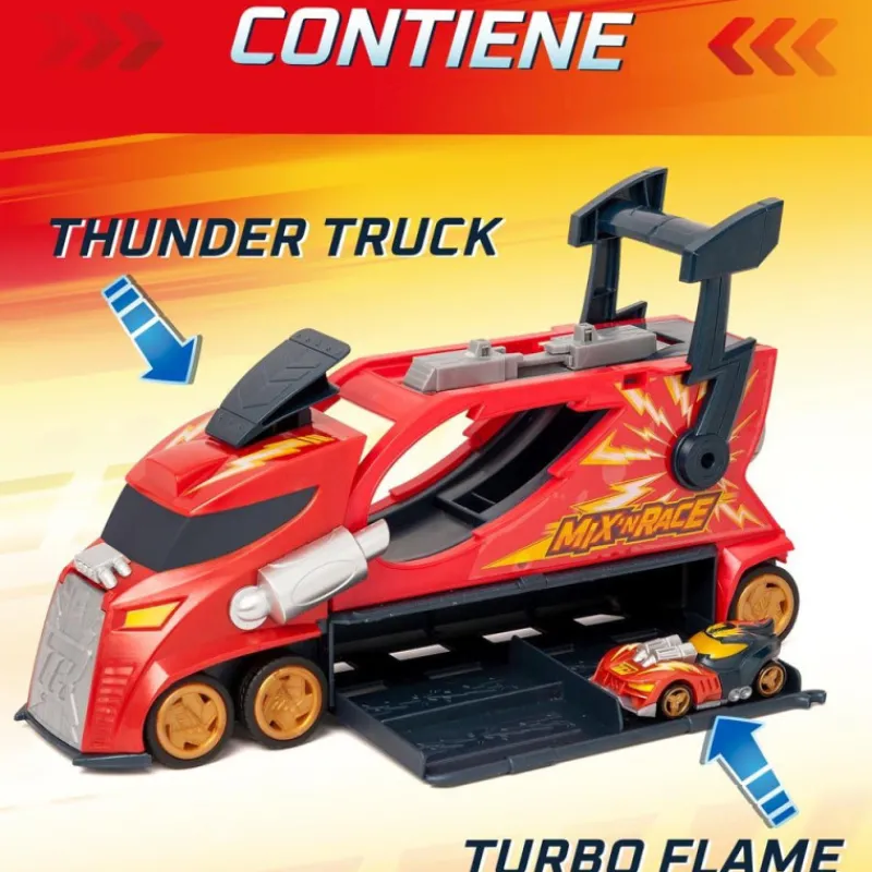 T-racers Mix'N Race Thunder Truck> Vehículos Y Pistas