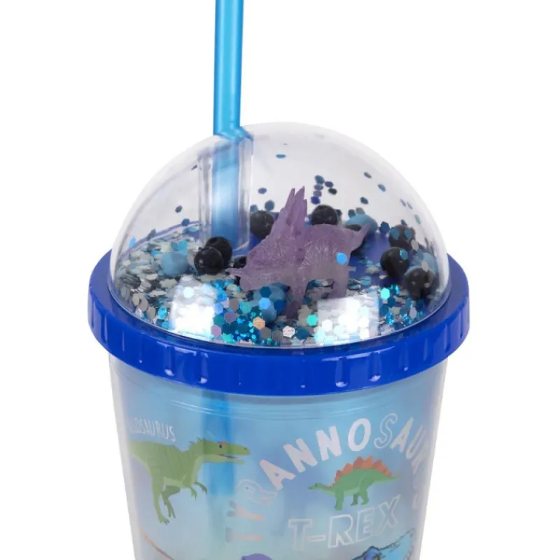 Otras marcas Vaso con Pajita y Pulsera Dino Brilla en la Oscuridad> Vuelta Al Cole