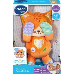 Vtech Baby Peluche Musical Gatito Tristrás> Primera Infancia