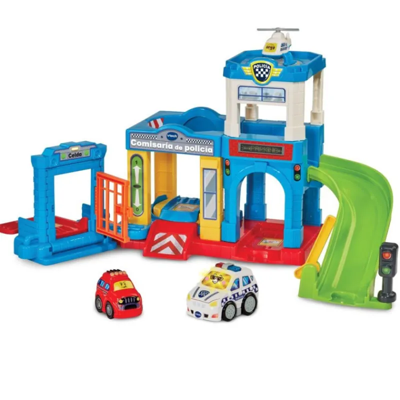 Vtech Baby Tut Tut Bólidos Comisaría De Policía con Robín Coche de Policia> Primera Infancia|Vehículos Y Pistas