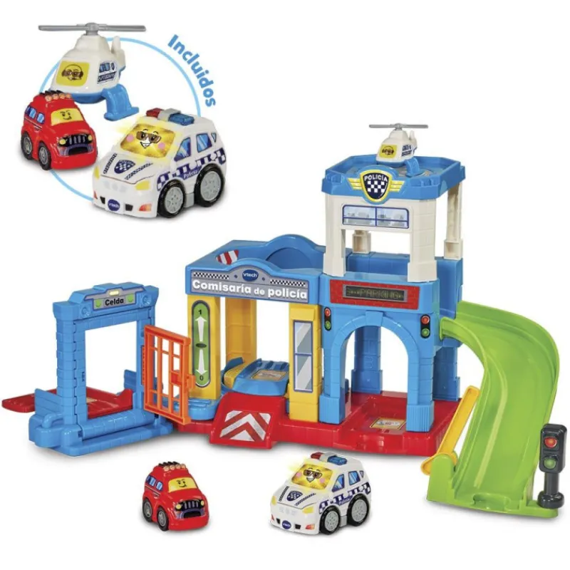 Vtech Baby Tut Tut Bólidos Comisaría De Policía con Robín Coche de Policia> Primera Infancia|Vehículos Y Pistas