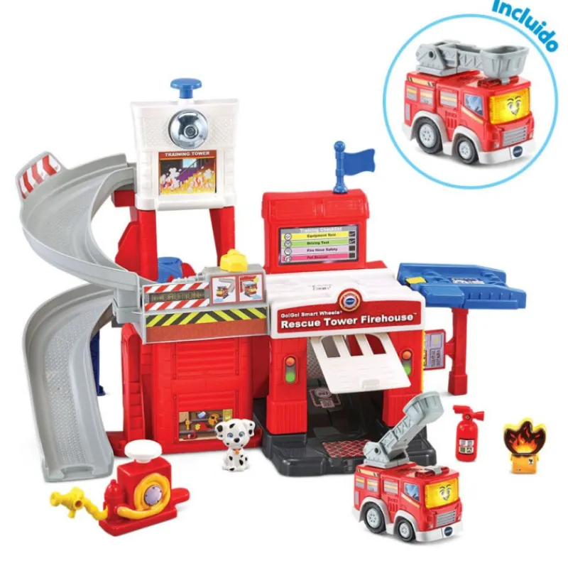 Vtech Baby Tut Tut Bólidos Parque de bomberos con Valiente Camión de Bomberos> Figuras Acción