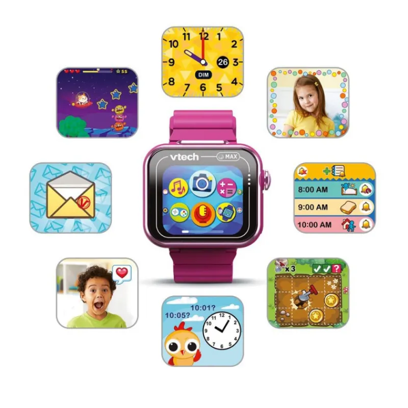 Vtech Kidizoom Smartwatch Max Frambuesa> Juguetes Electrónicos