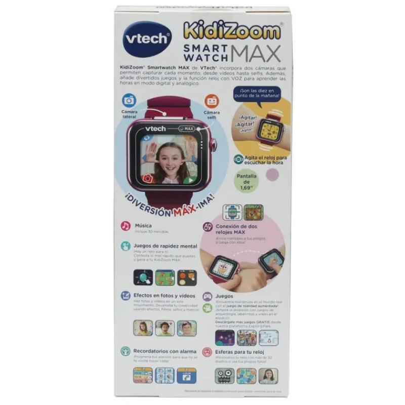 Vtech Kidizoom Smartwatch Max Frambuesa> Juguetes Electrónicos